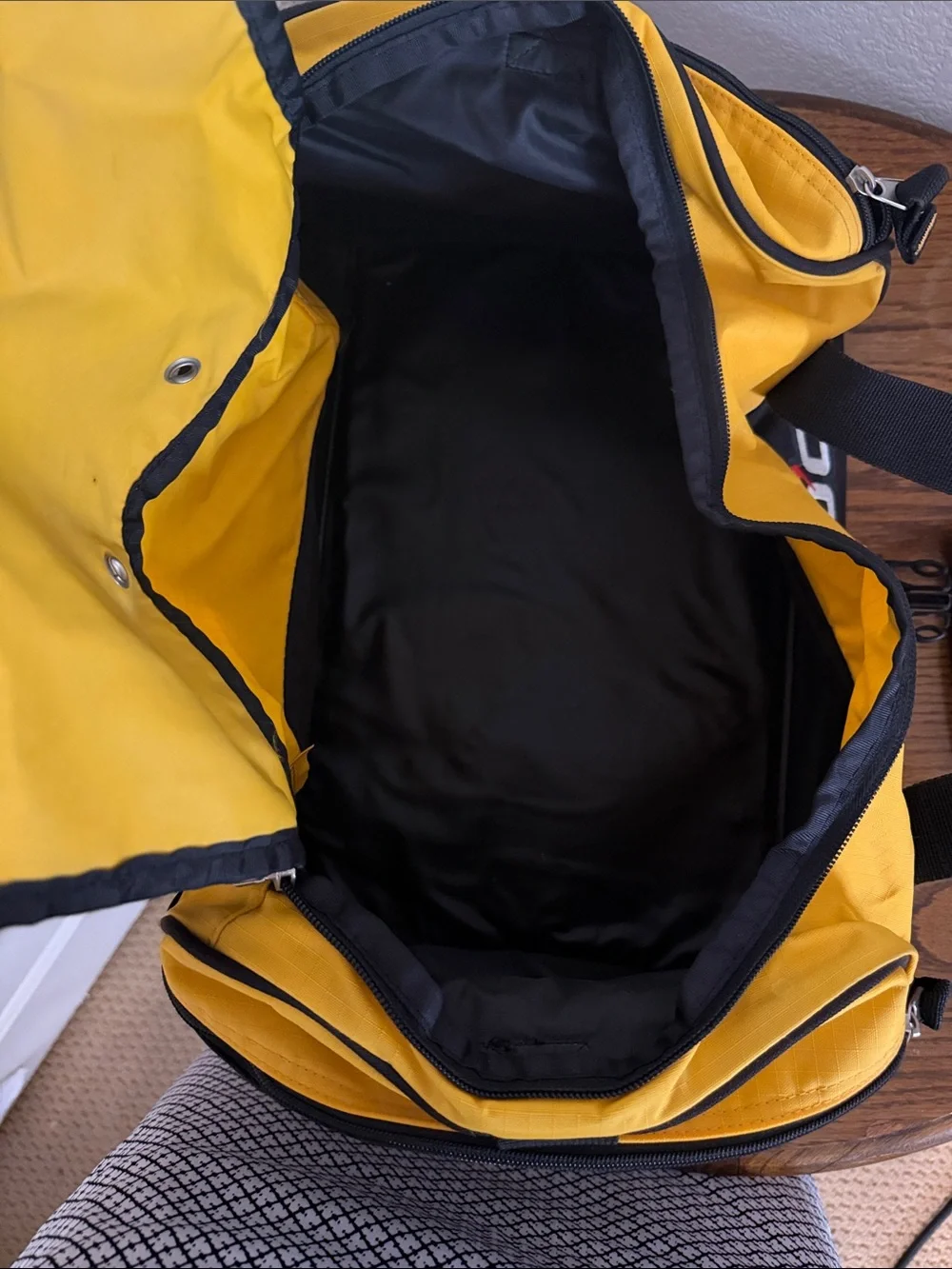 OGIO 35L Black and Yellow Duffel Bag with Logo